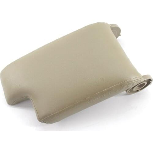 Fits For BMW 3 Series E46 1998-2006 PU Leather Car Center Console Armrest Lid Cover Beige Arm Rest