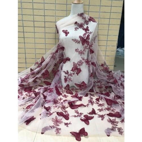 Latest African Lace High Quality African French net Tulle Lace Fabric with SYJ-20985 embroidery For African Wedding