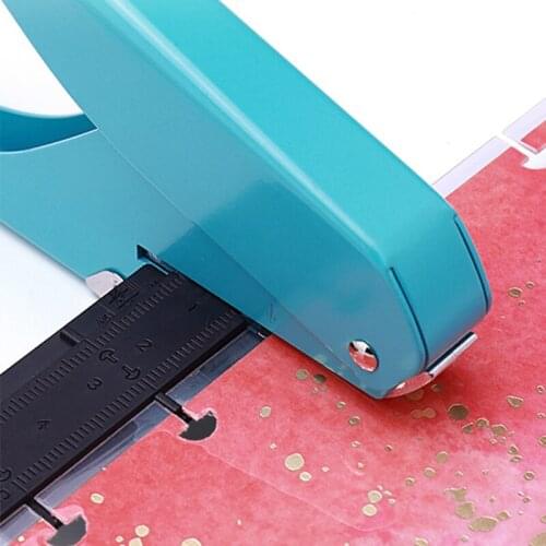 Hand-held Mushroom Hole Puncher Paper Cutter Loose-leaf Manual Punching Machine for Office Home Students DU55
