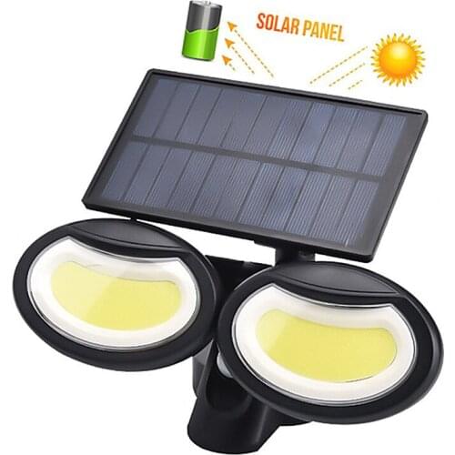 Super bright IP65 LED Solar Light Outdoor Bulb PIR Motion Sensor Wall Lamp Waterproof Solar Lamp Pathway Porch Street Light
