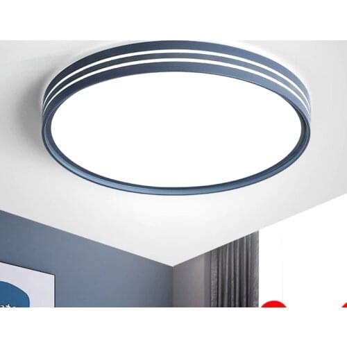 Light Printing Nordic 2020 New Style Simple Bedroom Balcony Study Wrought Iron Post-Modern Transparent round LED Ceiling