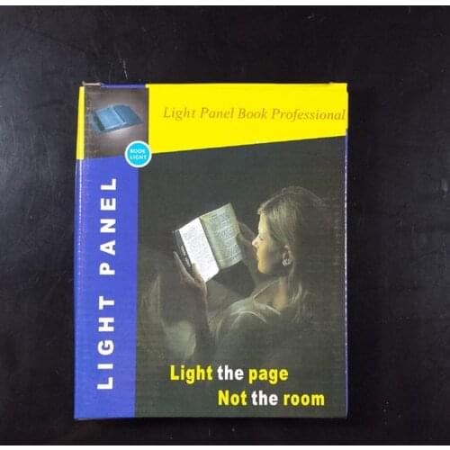 Skybesstech Panel Lightwedge LED Reading Book Light Flat Plate Portable AAA Battery Panel Night Light Free Shipping 1pc
