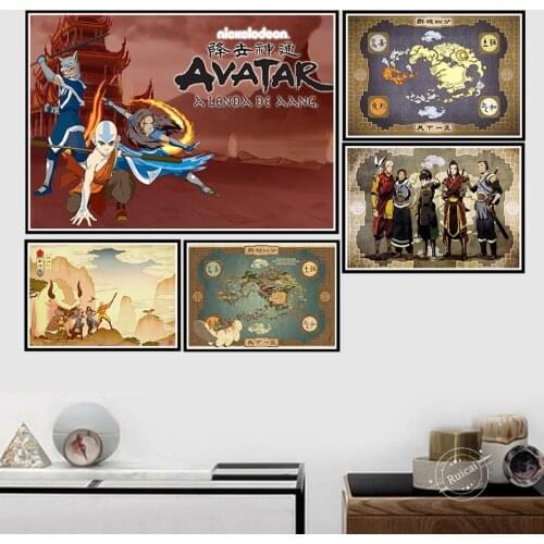 The Last Airbender Avatar Poster Anime Wall Art Pictures Posters And Prints Canvas Painting Room Home Decor