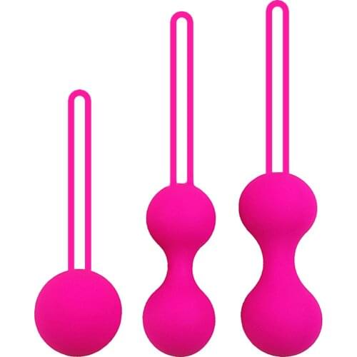 1 Set Safe Silicone Smart Ball Kegel Ball Ben Wa Ball Vagina Tighten Exercise Machine Vaginal Geisha Ball Sex Toys for Women