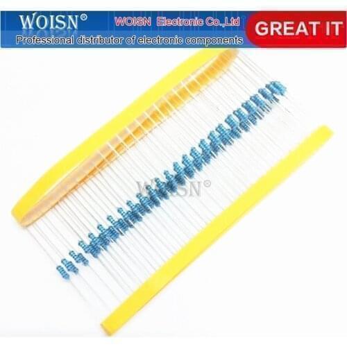 100PCS 820K ohm 1/4W 1% Metal film resistor 0.25W 1/4w resistance In Stock