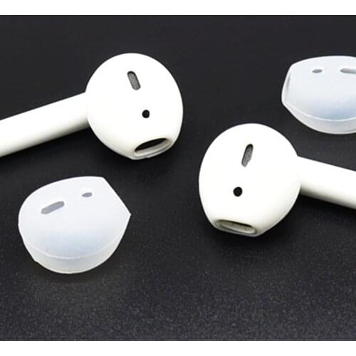 2pcs/pair Ear pads for Airpods Wireless Bluetooth for iphone 7 7plus earphones silicone ear caps earphone case earpads eartips