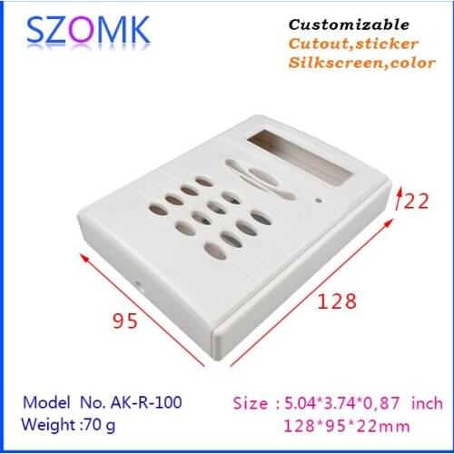 4 pieces, electrical door entrance enclosure plastic 128*95*22mm abs plastic instrument outlet boxes, plastic junction box