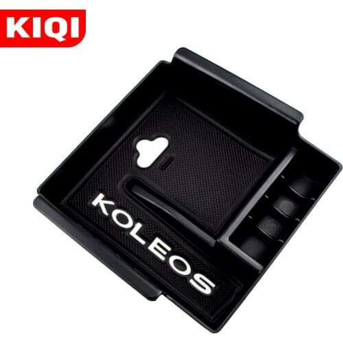 KIQI Accessories for Renault Koleos Samsung QM6 2016-2021 Armrest Center Storage Box Glove Container Central Console Tray