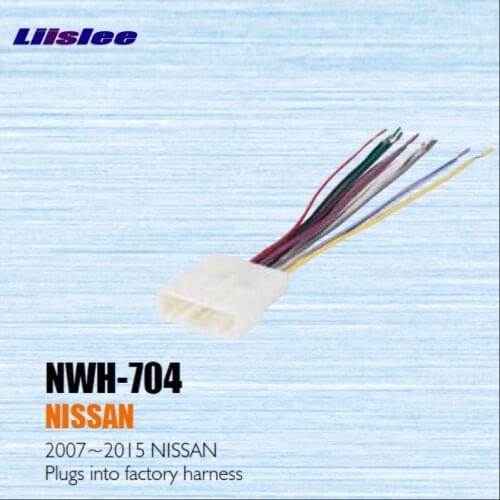 Car Radio Wiring Harness For Nissan 2007-2015 For Subaru 1993-2009 Auto Power Adapter Aftermarket Stereo Cable