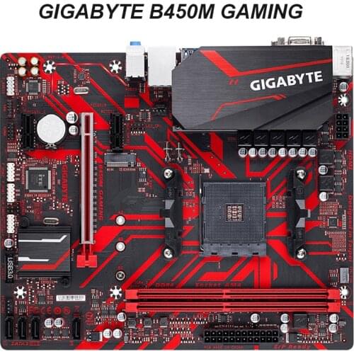 For Gigabyte B450M GAMING (rev. 1.0) AMD GA B450 DDR4 DIMM 32G M.2 USB3.1 Micro-ATX Double Channel Socket AM4 Motherboard