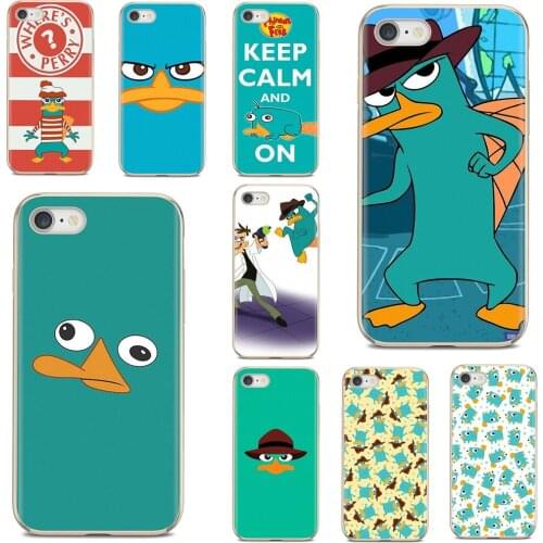 For Xiaomi Mi A1 A2 A3 5X 6X 8 9 9T 10 10T 11 Lite SE Pro Cartoon Perry The Platypus Art Silicone Phone Skin Case