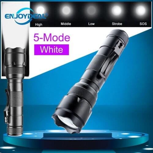 T6 Flashlight Skid-Proof Waterproof Tactical 5 Modes WF-502B Led 3000LM Camping Hunting Powerful Torch Lamp For Outdoor