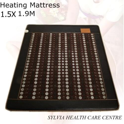Double people size tourmaline heated mattress jade physical therapy mat winter heat pad heat 10-70 Celsius 1.5X1.9M/ 59''X74.8