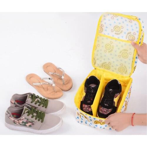 Shoe bag for travel Nylon storage bag for shoes socks underwear shoes luggage organizer with handle bag for replaceable shoes