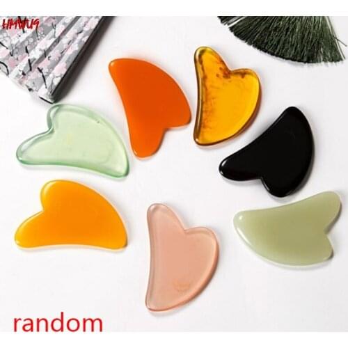 New Hot Natural Jade Guasha Scrapping Plate Massager Face Meridian Plate Tools Massage Tools Arm Massage Tool