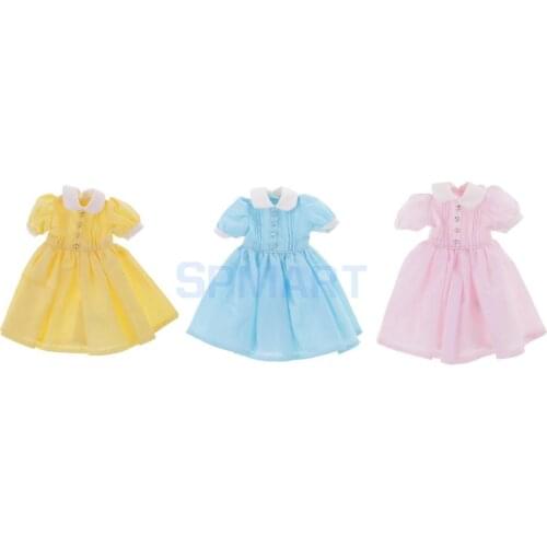 12.5cm Lovely Doll Dress Clothes Clothing Outfit for Neo Blythe Pullip Azone Licca Momoko Dolls Dress up Accessory Gift