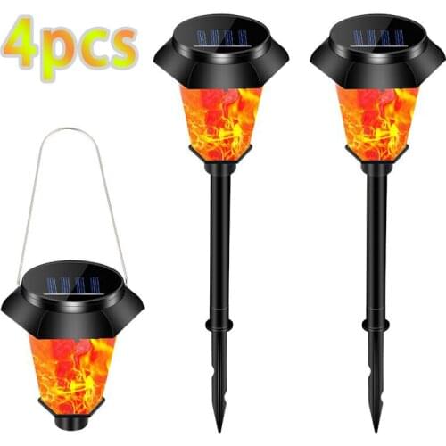 LED Flame Lamps 12 LEDs Waterproof Romantic Flicker Effect Torch Lights Indoor LED Fire Light Outdoor Garden Landscape Decoratio