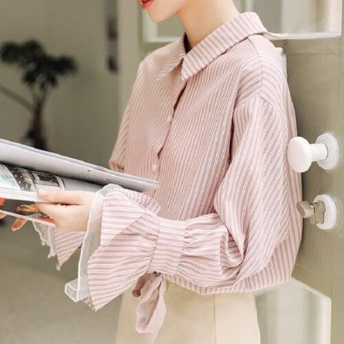 WISHER&TONG Striped Blouses