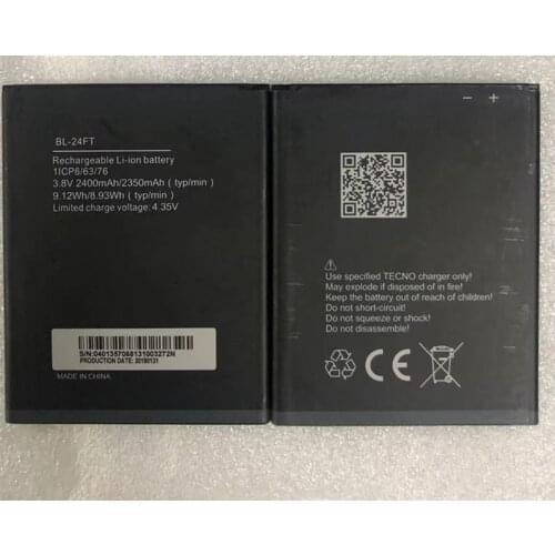 100% original new TECNO F2 Lite phone battery BL-24FT battery 2400mAh panel