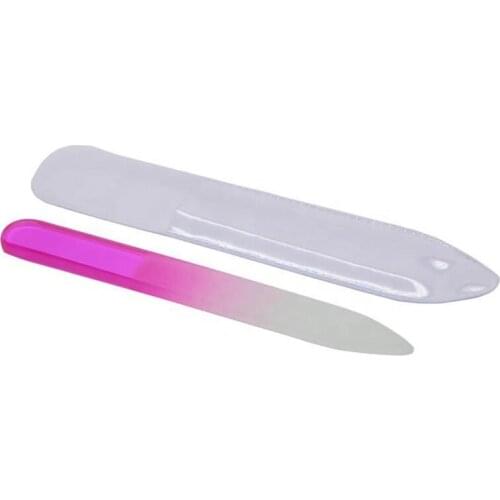 200pcs 5.5" Crystal Nail Files Durable Glass File Nail Buffer Multicolor Beautiful # NF014