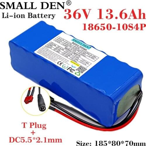 36V 30000mAh 18650 Lithium Battery pack 10S4P 500W High power DC 42V Electric Bicycle Motorcycle Scooter ebike battery with BMS