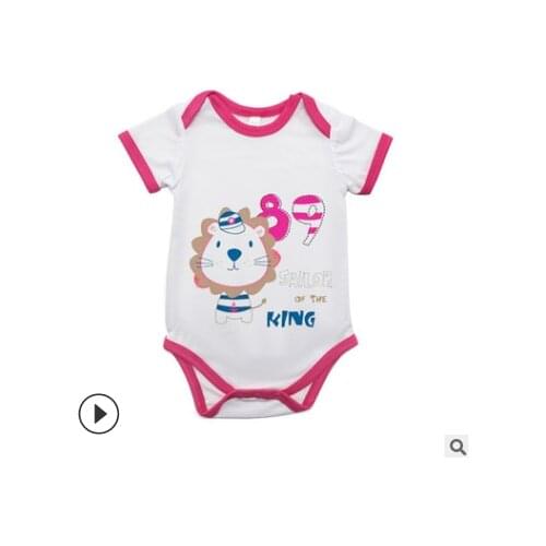 5pcs/lot Sublimation Blank Baby Climb Rose Clothes T-shirt Heat Press Dye sublimation ink Crafts Infant conjoined clothes