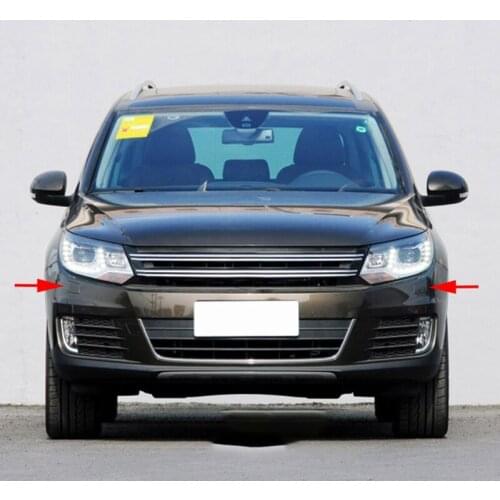 Car Front Bumper Headlight Water Spray Cover Headlight Washer for Tiguan 2013-2017 5ND955109A 5ND955110A