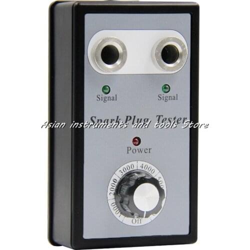 Auto Car Spark Plug Tester with Adjustable Double Hole Detector Ignition Plug Analyzer for 12V Gasoline Vehicles