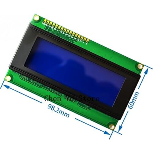 Free Shipping2PCS LCD2004 2004 20x4 2004A Blue screen 5V LCD Serial Interface Adapter Module For Arduino