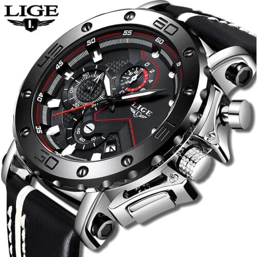 Fashion Watches Men LIGE Top Brand Sport Watches Mens Quartz Clock Man Casual Military Waterproof Wrist Watch Relogio Masculino