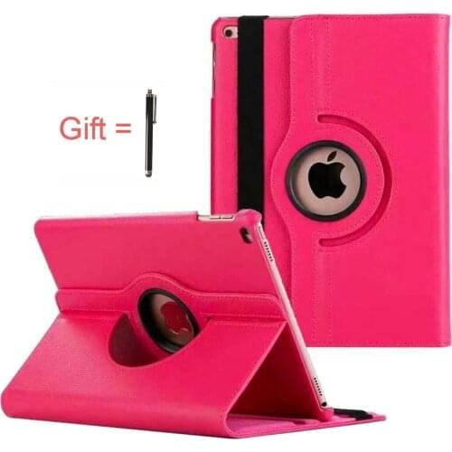 Tablet Case for iPad 9.7 2018 2017 Stand 360 Degree Rotating Cover for iPad Air 2 Air 1 5th 6th Generation Case with touch pen
