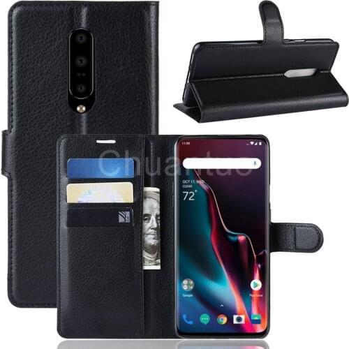 Book Style PU Leather Case Cover for Oneplus 7 6.5'' Flip Wallet Phone Bags Cases with Stand for Oneplus 7