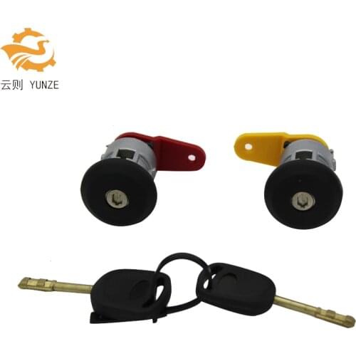 LEFT RIGHT SIDE DOOR LOCK CYLINDER BARREL WITH 2 SAME KEYS FOR FORD FIESTA KA COURIER ESCORT