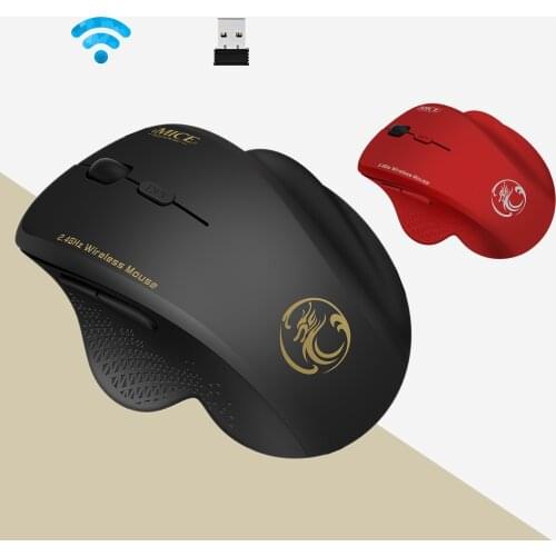 Ergonomic Wireless Mouse Computer Mouse for PC Laptop 6 Button Wireless Mouse Optical Mause Mice with USB Receiver for Computer