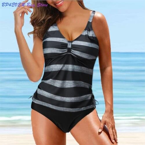 Feitong Striped Swimwear