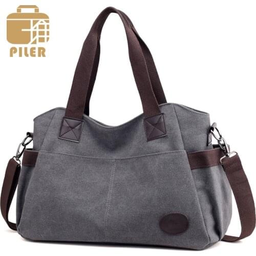 Canvas Women Handbag Casual Large Capacity Hobos Doctor Totes Bag Korean Style Handbag Bags for Woman Bags 2018 Fashion Female