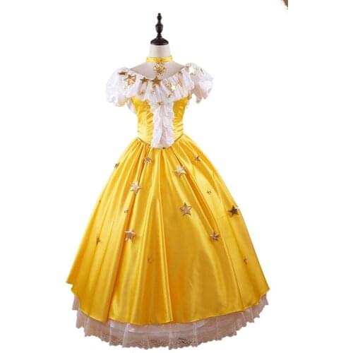 Card Captor Kinomoto Sakura Cosplay Costume Sakura formal dress with star Halloween Christmas Costume Fancy party dress Adult