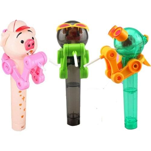 Creative Personality Toys Lollipop Holder Decompression Toys Lollipop Robot Decompression Candy Dustproof Toy Gift K0248