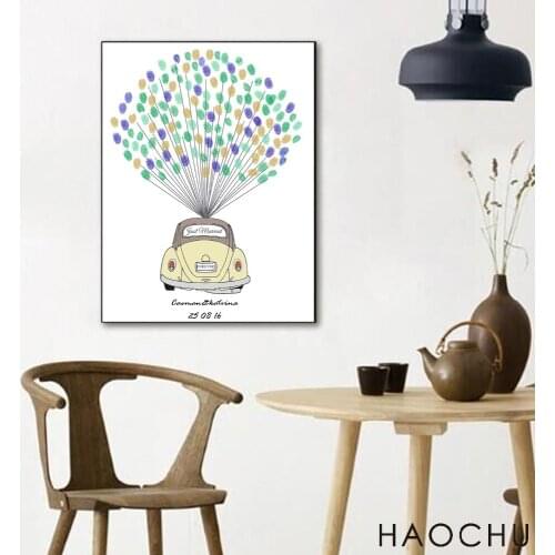 Cartoon animation single painting balloons car modern creative art best home wall decor oil canvas printing sofa poster lovely