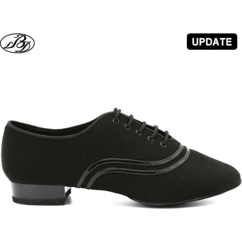 Men Standard Dance Shoes BD309 Ballroom Shoe Canvas Napped Split Outsole Practice Competition Men Modern Dancing Shoe Dancesport