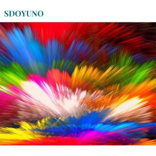 SDOYUNO 60x75cm Paint By Numbers Kits Frameless DIY Abstract Painting By Numbers On Canvas Home Decoration Digital Painting