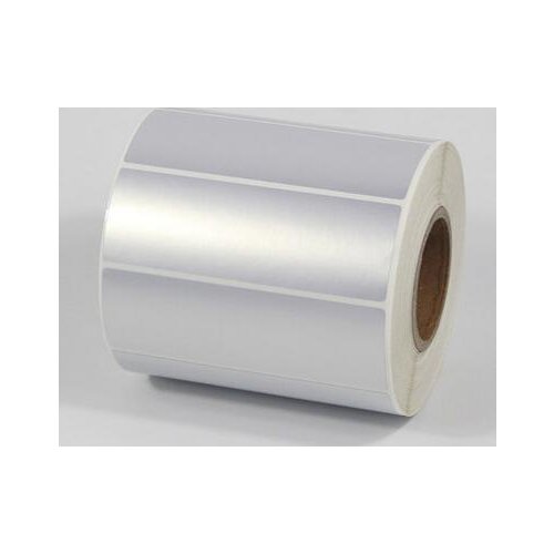 Sticker label 90*30 mm 1000pcs/Roll Thermal Transfer Silver PET Label Waterproof Tearproof Oilproof Barcode Label