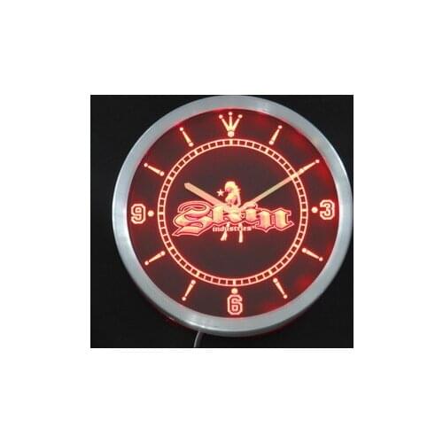 Nc0209 Skin Industry Neon Light Signs LED Wall Clock