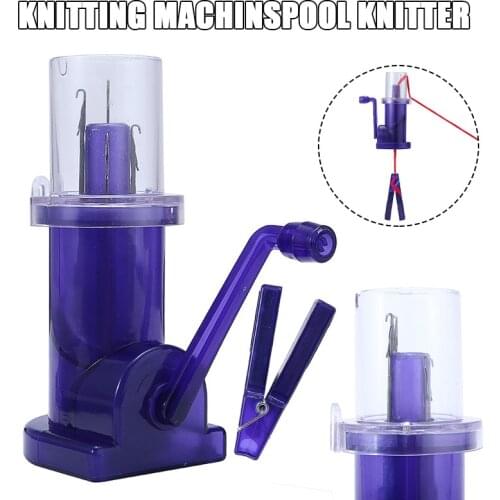 New Manual Plastic Knitting Machinspool Knitter DIY Hand Work Embellish Knit Weave Tool Automatic For Knitting Spiral Knot