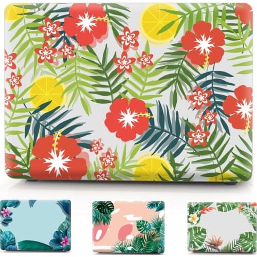 New Print Shell Laptop Case Hard Cover For Apple Mac Macbook Air 11 11.6 13 Pro Touch Bar 12 13 15 15.4 16 Inch