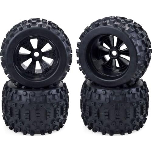 4Pcs 170mm Wheel Rim and Tires for 1/8 Truck Traxxas HSP HPI E-MAXX E-Revo ZD Racing RC Car Accessories