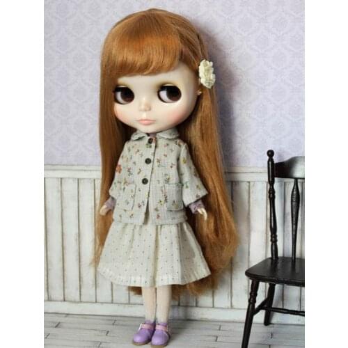 JSB11 Pretty BJD doll clothes Two-piece outfit cute suits Doll Coat with Dresst doll Clothing Doll Accessories