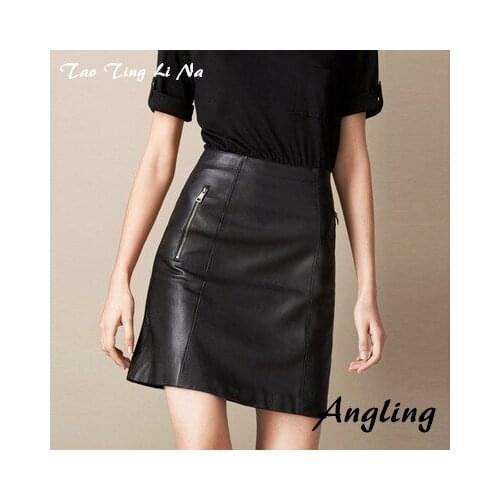 Top brand Fashion 2020 New Genuine Sheep Leather Skirt G12 high quality
