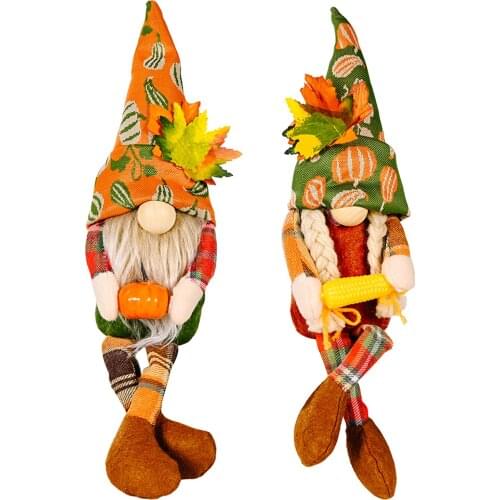 Sunflower Pumpkin Harvests Festival Fall Decorat Doll Decoration Gnome Plush Home For Farmhouse Table Gift Comfortable Faceless