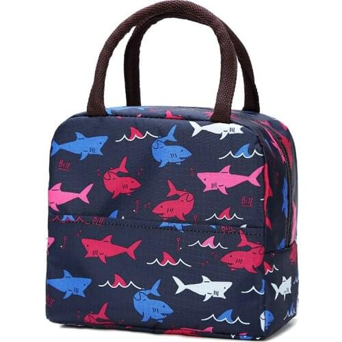 Portable lunch bag aluminum foil simple insulation lunch box bag Oxford cloth large capacity thickened portable lunch bag lunch